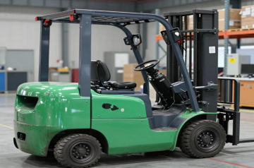 When Driving a Forklift Without a Load Up a Ramp: Forks Point Downhill